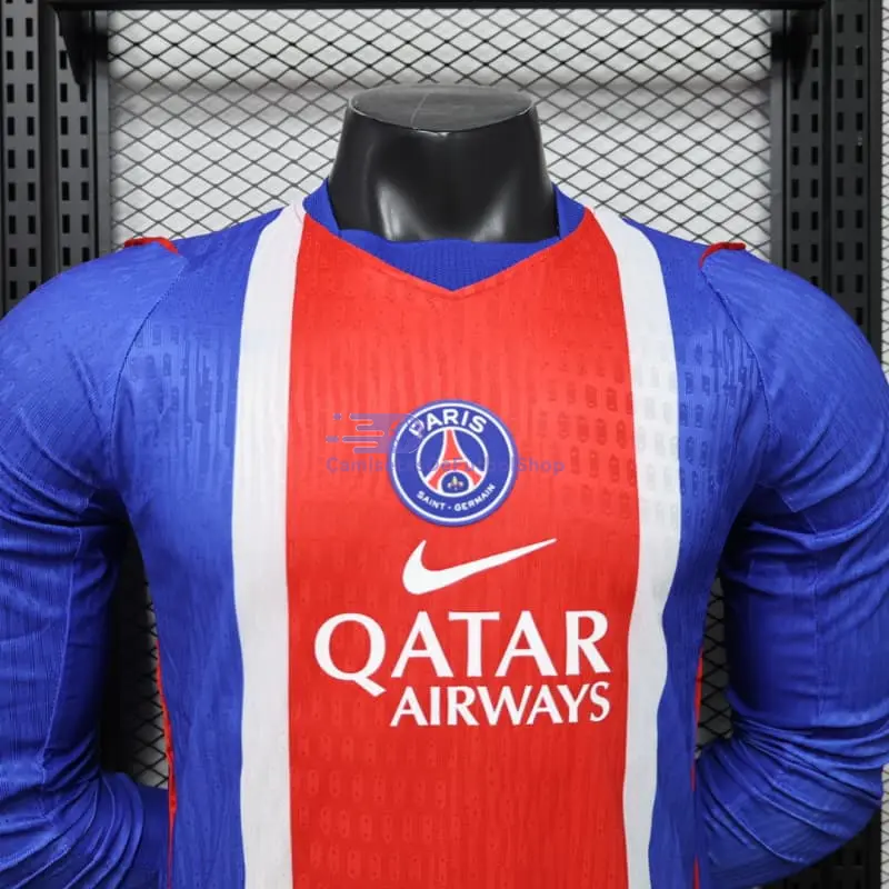 Camiseta PSG 2026/2027 1ª Equipación ML Azul/Rojo (EDICIÓN JUGADOR)