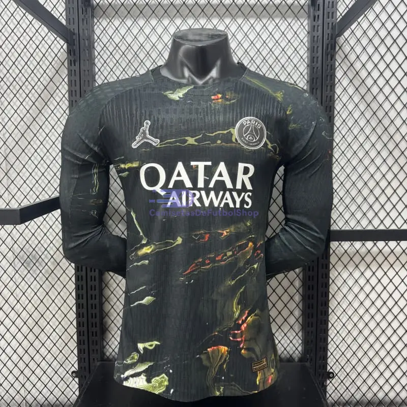 Camiseta PSG 2025/2026 Night Edition ML Negro (EDICIÓN JUGADOR)