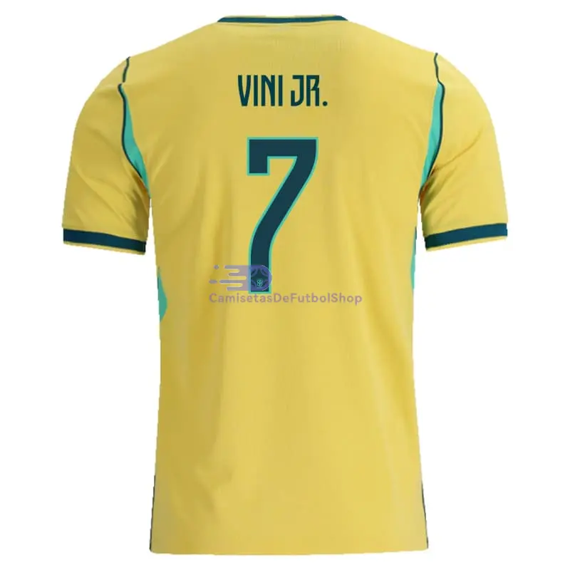 Camiseta VINI JR. 7 Brasil Mundial 2026 1ª Equipación Amarillo