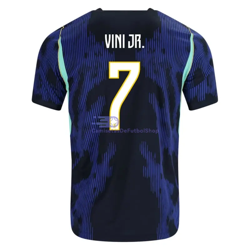 Camiseta VINI JR. 7 Brasil Mundial 2026 2ª Equipación Azul