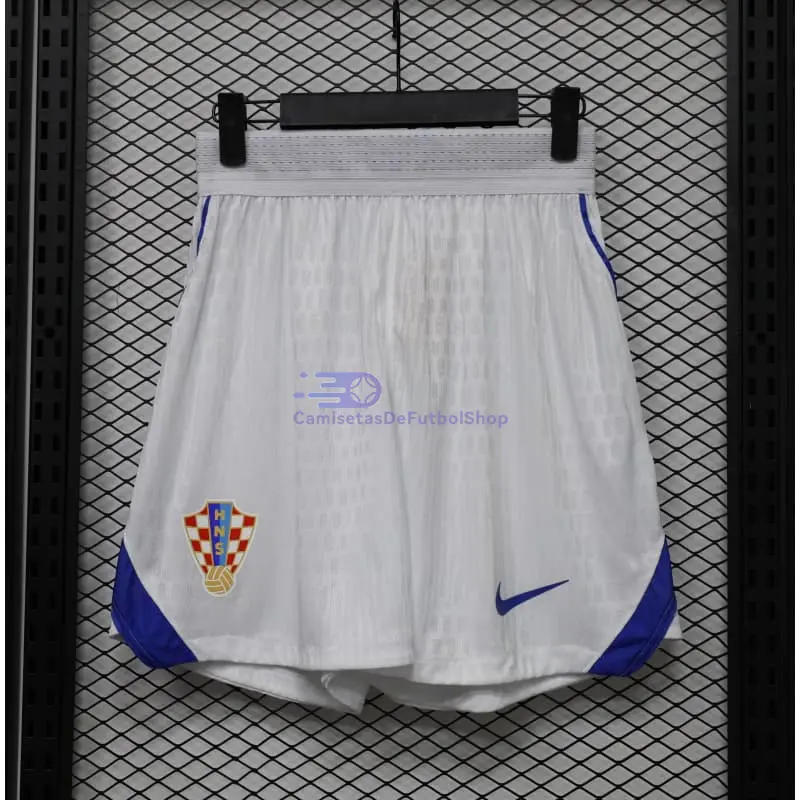 Pantalón Corto Croacia Mundial 2026 1ª Equipación Blanco (EDICIÓN JUGADOR)