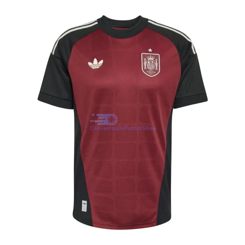 Camiseta de Portero España Mundial 2026 2ª Equipación Rojo/Negro