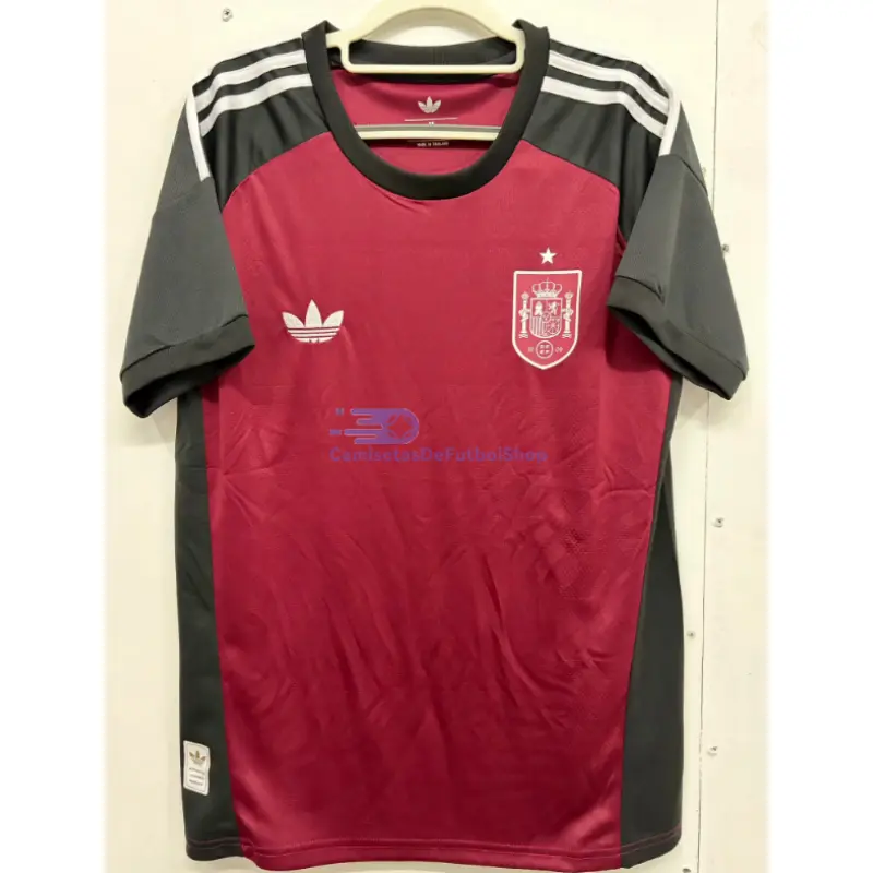 Camiseta de Portero España Mundial 2026 2ª Equipación Rojo/Negro