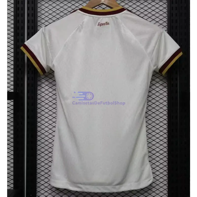 Camiseta España Mundial 2026 2ª Equipación Blanco/Rojo Mujer (EDICIÓN JUGADOR)