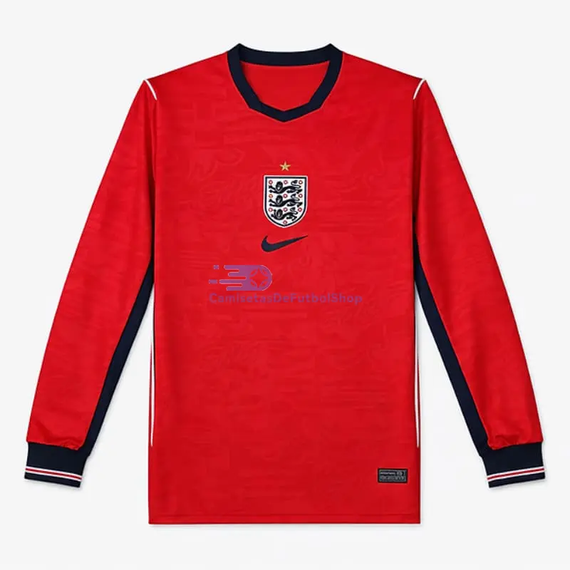 Camiseta Inglaterra Mundial 2026 2ª Equipación ML Rojo