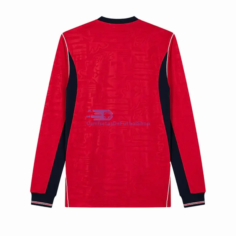 Camiseta Inglaterra Mundial 2026 2ª Equipación ML Rojo