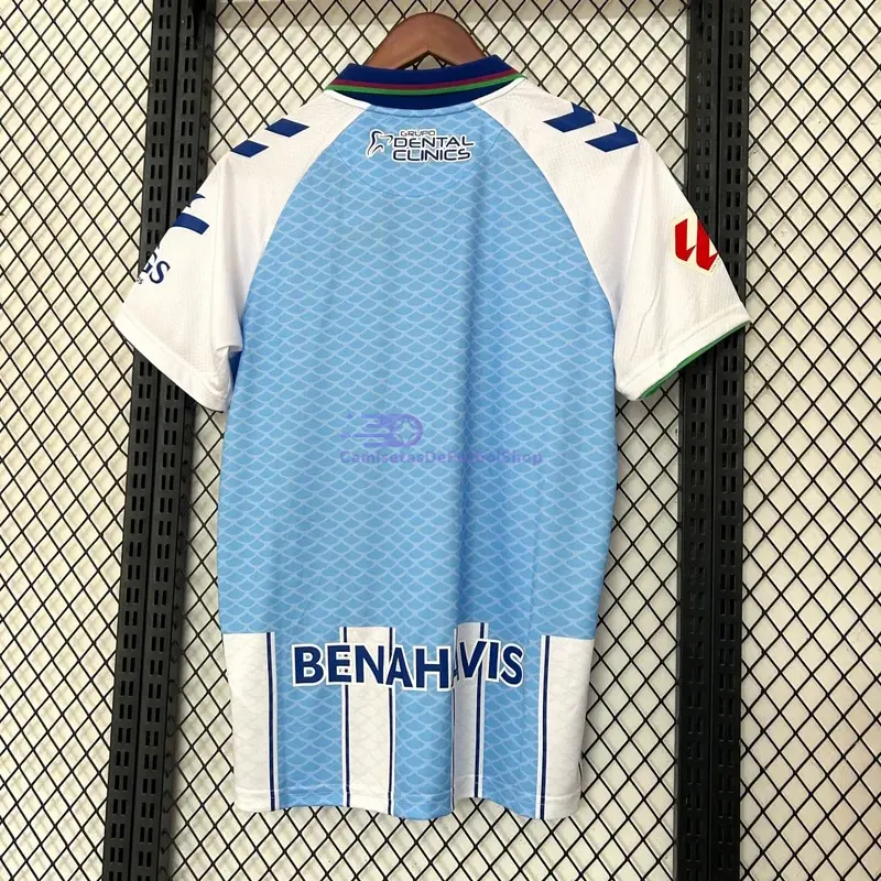 Camiseta Málaga CF 2026/2027 1ª Equipación Azul/Blanco con Parche La Liga