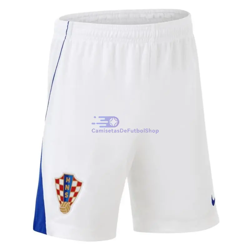 Pantalón Corto Croacia Mundial 2026 1ª Equipación Blanco