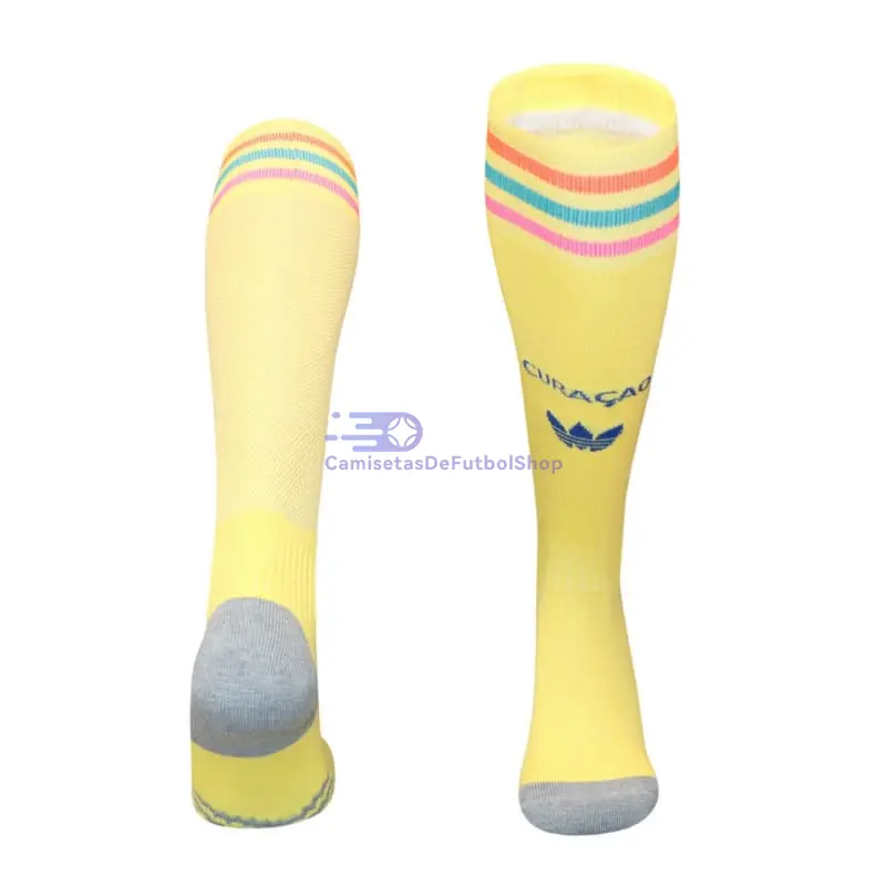 Camiseta Curacao Mundial 2026 2ª Equipación Amarillo Claro (EDICIÓN JUGADOR)