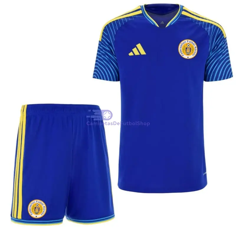 Camiseta Curacao Mundial 2026 1ª Equipación Azul Niño Kit