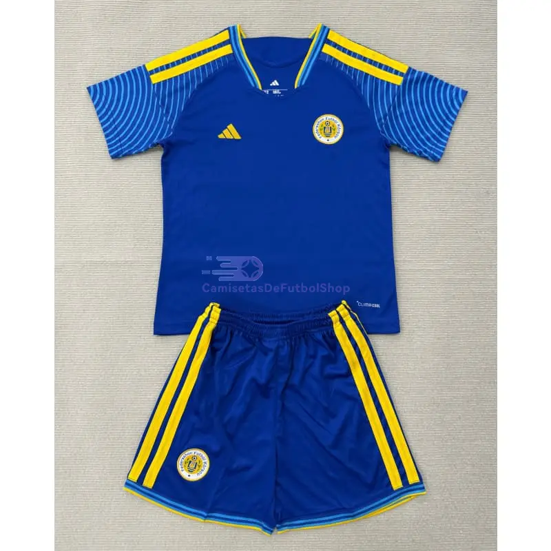 Camiseta Curacao Mundial 2026 1ª Equipación Azul Niño Kit