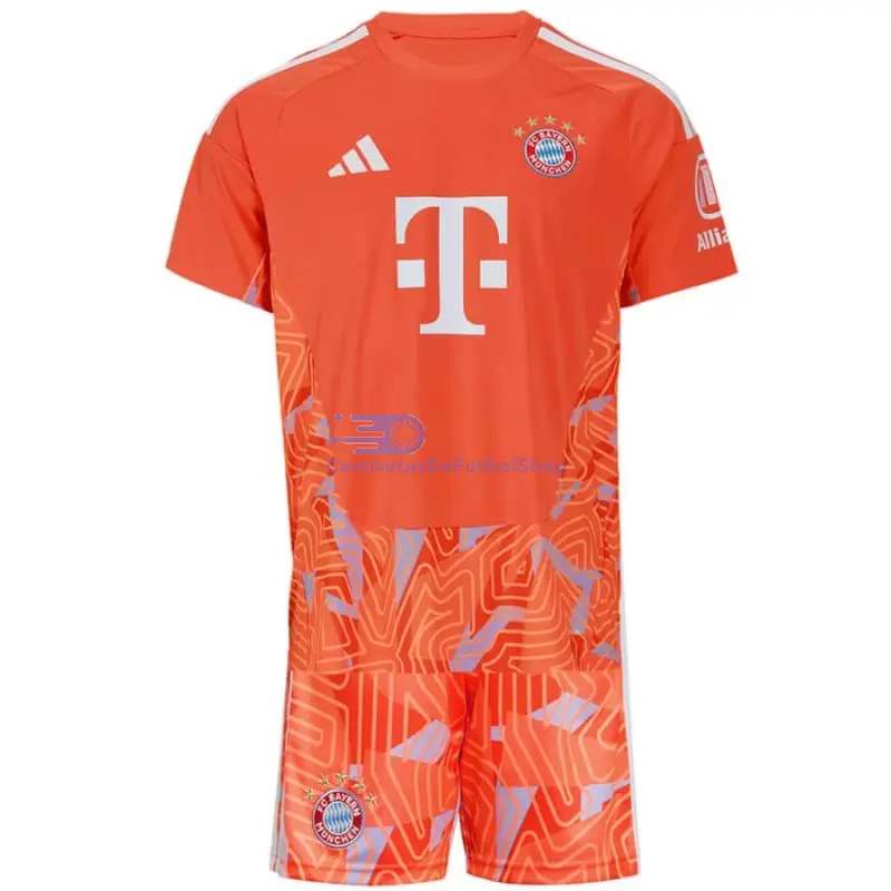 Camiseta de Portero Bayern Múnich 2026/2027 Naranja Niño Kit