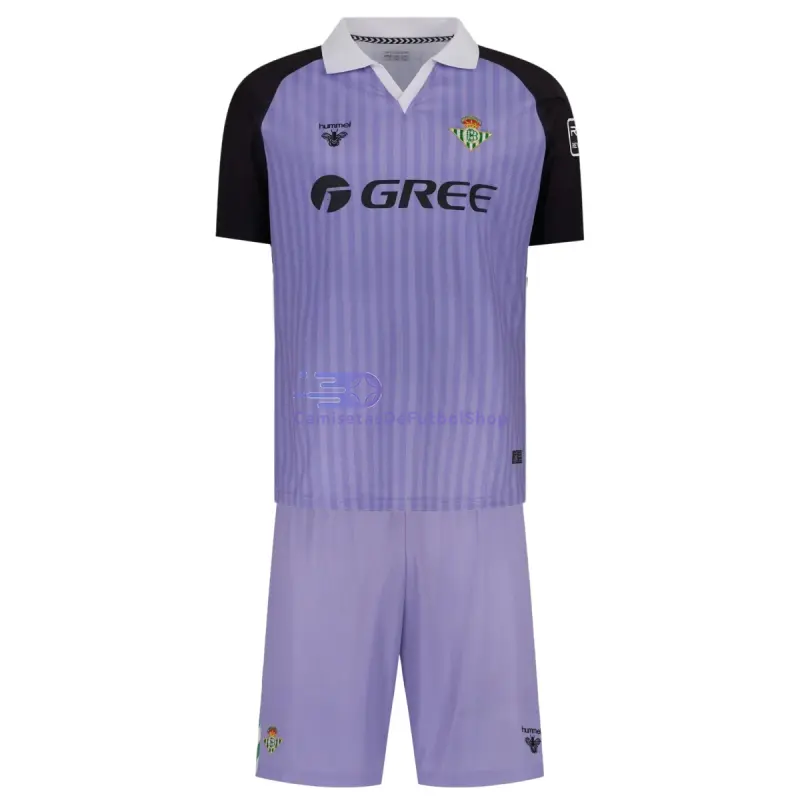 Camiseta de Portero Real Betis 2026/2027 Morado Versión Retro Niño Kit
