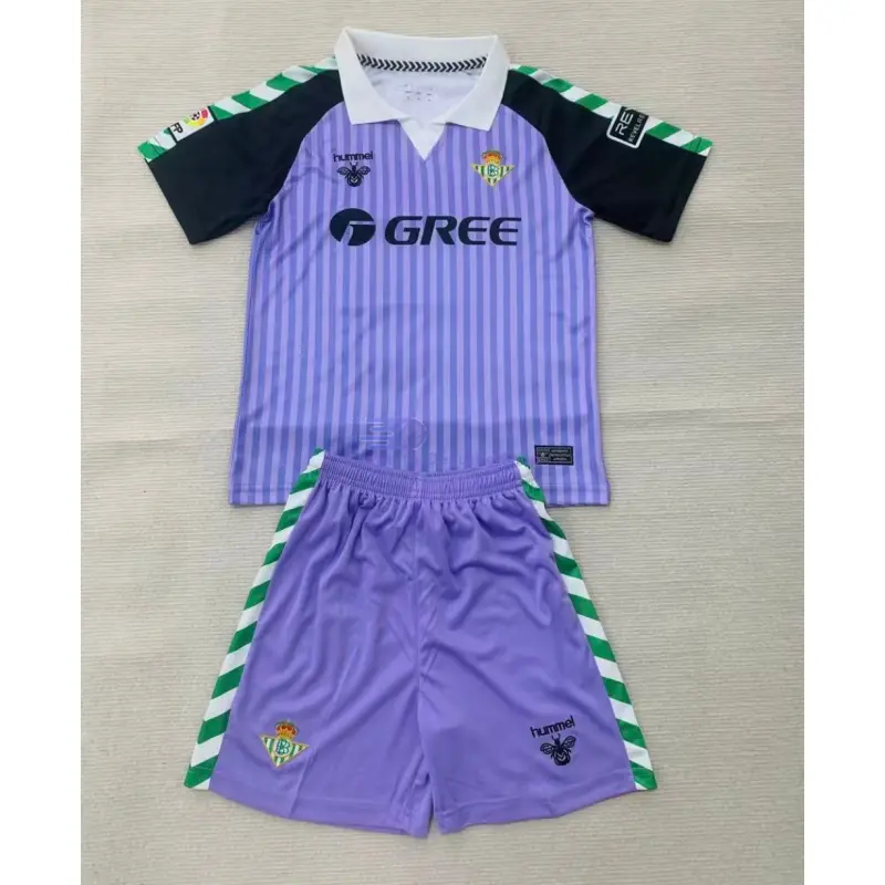 Camiseta de Portero Real Betis 2026/2027 Morado Versión Retro Niño Kit
