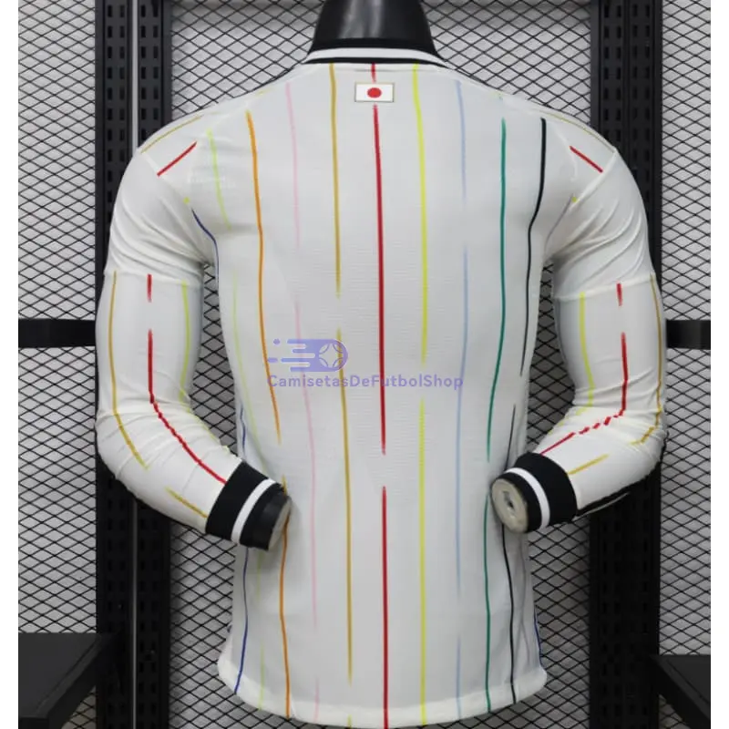 Camiseta Japón Mundial 2026 2ª Equipación ML Blanco (EDICIÓN JUGADOR)