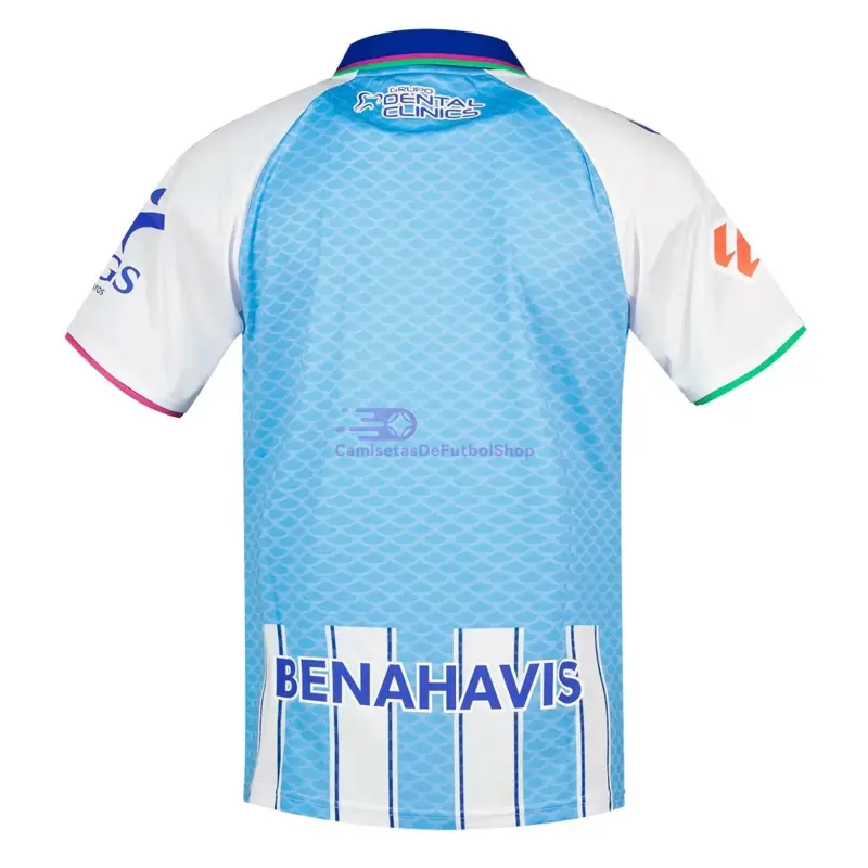 Camiseta Málaga CF 2026/2027 1ª Equipación Azul/Blanco con Parche La Liga