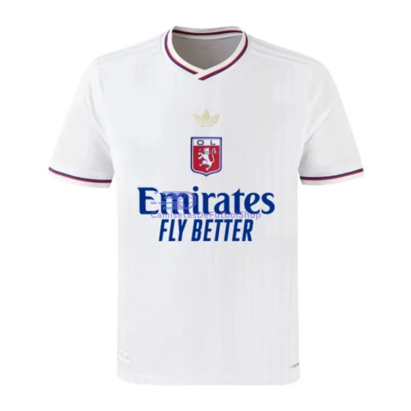 Camiseta Olympique De Lyon 75 Aniversario Edición 2025/2026 Blanco
