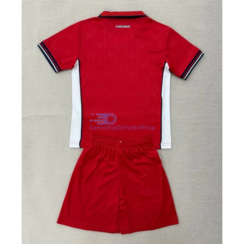 Camiseta Panamá Mundial 2026 1ª Equipación Rojo Niño Kit