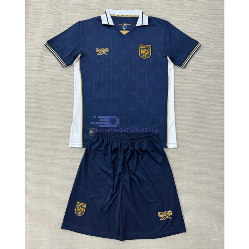 Camiseta Panamá Mundial 2026 3ª Equipación Azul Marino Niño Kit