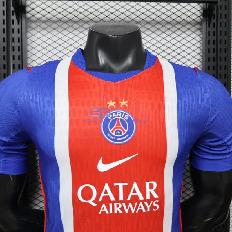 Camiseta PSG 2026/2027 1ª Equipación Azul/Rojo con dos Estrellas (EDICIÓN JUGADOR)