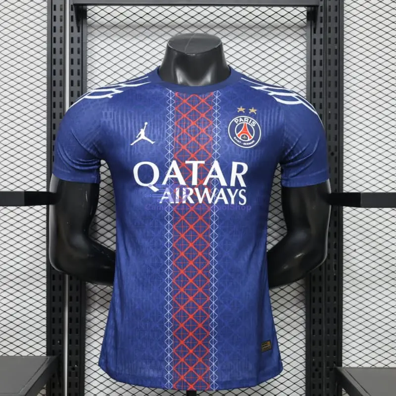 Camiseta PSG 2025/2026 Edición Especial Azul con dos Estrellas (EDICIÓN JUGADOR)