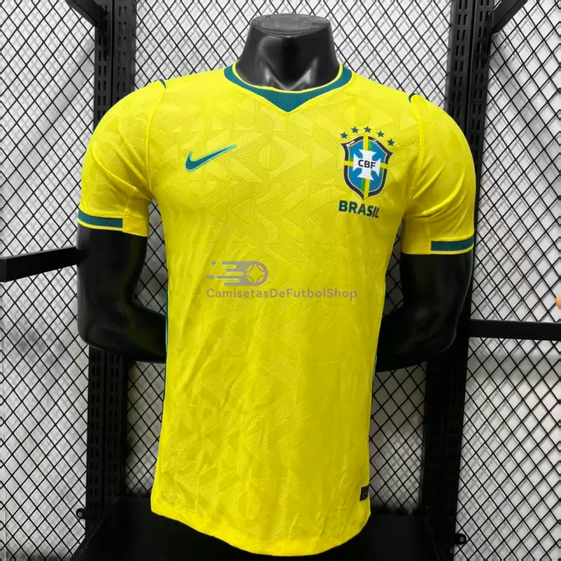 Camiseta Brasil Mundial 2026 1ª Equipación Amarillo (EDICIÓN JUGADOR)