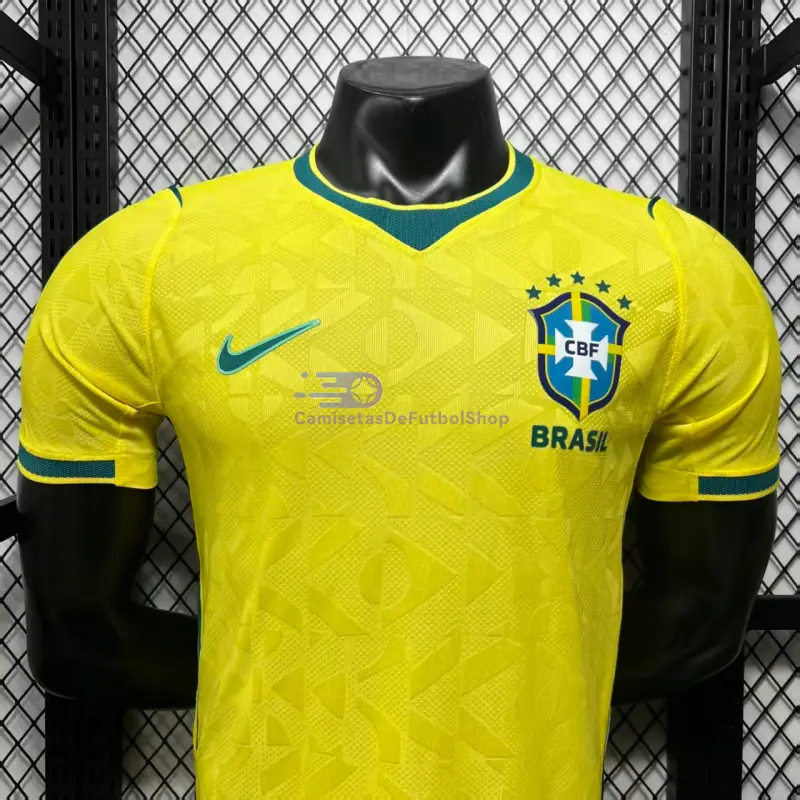 Camiseta Brasil Mundial 2026 1ª Equipación Amarillo (EDICIÓN JUGADOR)