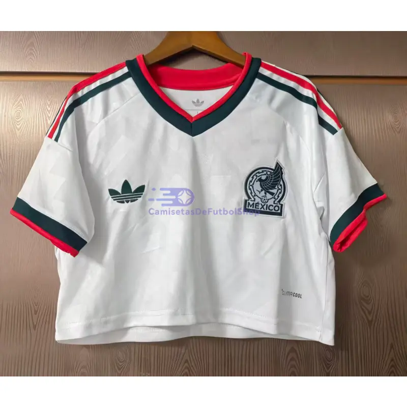 Camiseta Corta México Mundial 2026 2ª Equipación Blanco Mujer