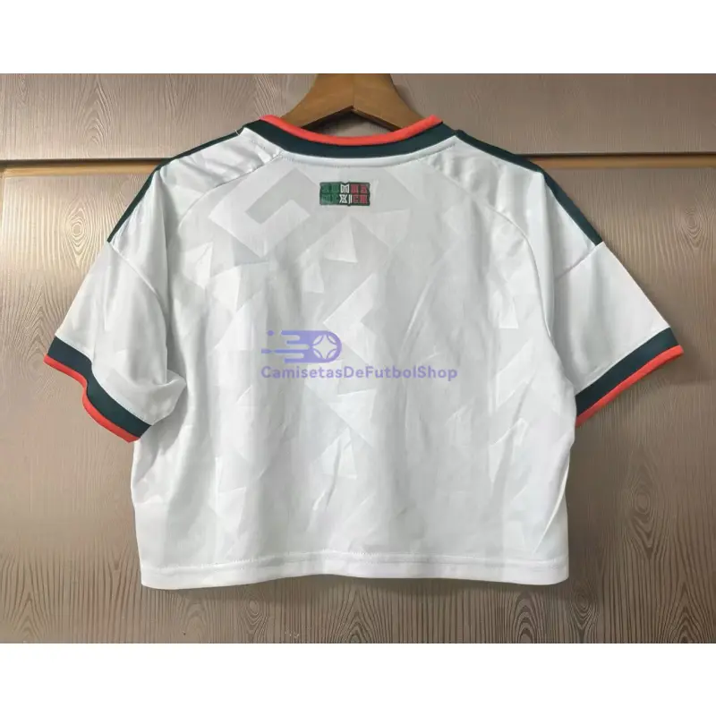 Camiseta Corta México Mundial 2026 2ª Equipación Blanco Mujer