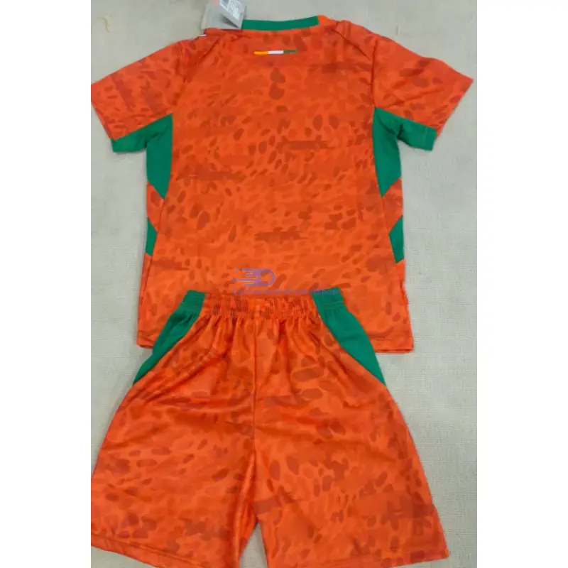 Camiseta Costa de Marfil Mundial 2026 1ª Equipación Naranja Niño Kit