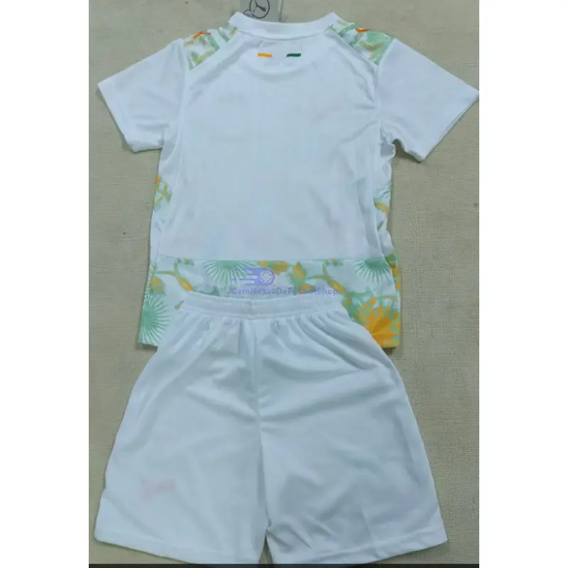 Camiseta Costa de Marfil Mundial 2026 2ª Equipación Blanco Niño Kit