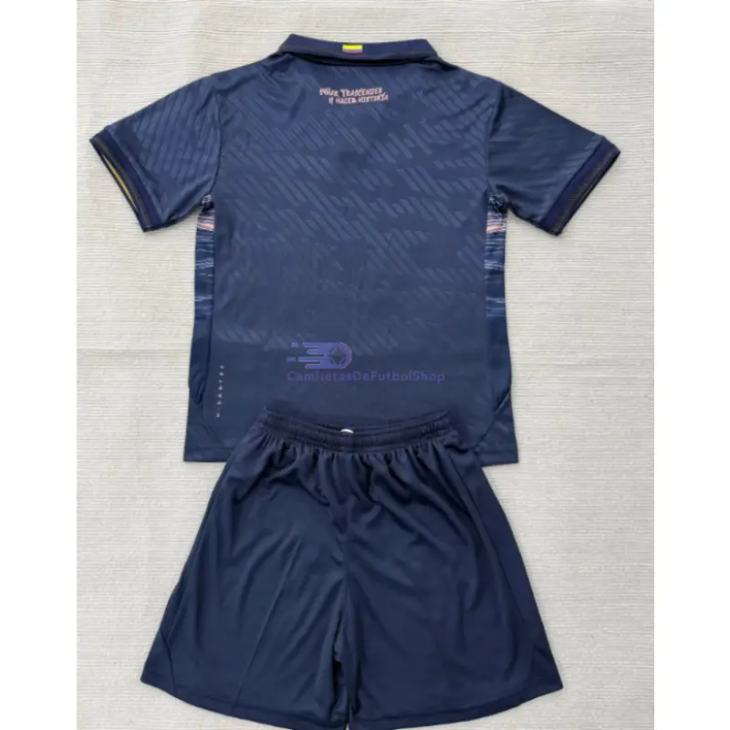 Camiseta Ecuador Mundial 2026 2ª Equipación Azul Marino Niño Kit