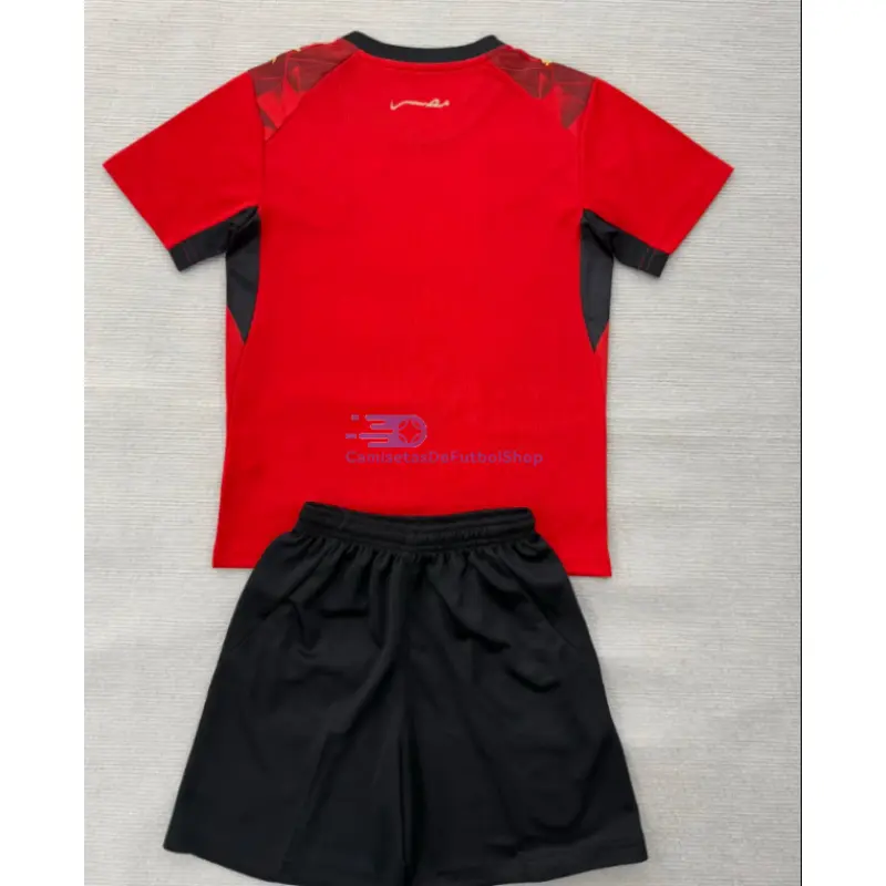 Camiseta Egipto Mundial 2026 1ª Equipación Rojo Niño Kit