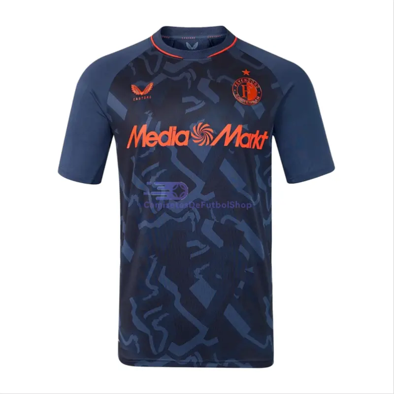Camiseta Feyenoord 2026/2027 3ª Equipación Azul Marino/Naranja