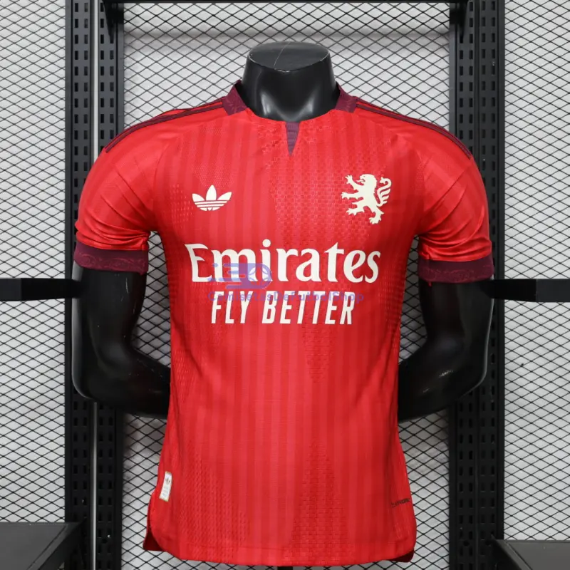 Camiseta Olympique De Lyon 2026/2027 2ª Equipación Rojo (EDICIÓN JUGADOR)