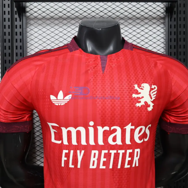 Camiseta Olympique De Lyon 2026/2027 2ª Equipación Rojo (EDICIÓN JUGADOR)