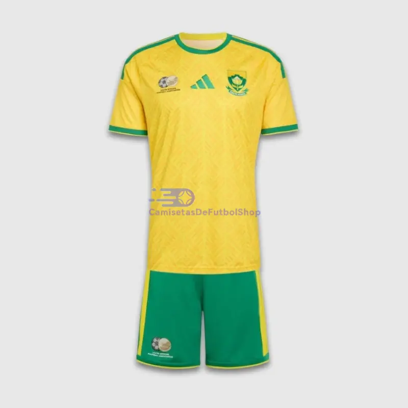 Camiseta Sudáfrica Mundial 2026 1ª Equipación Amarillo Niño Kit