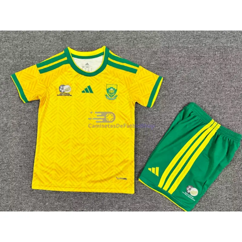 Camiseta Sudáfrica Mundial 2026 1ª Equipación Amarillo Niño Kit