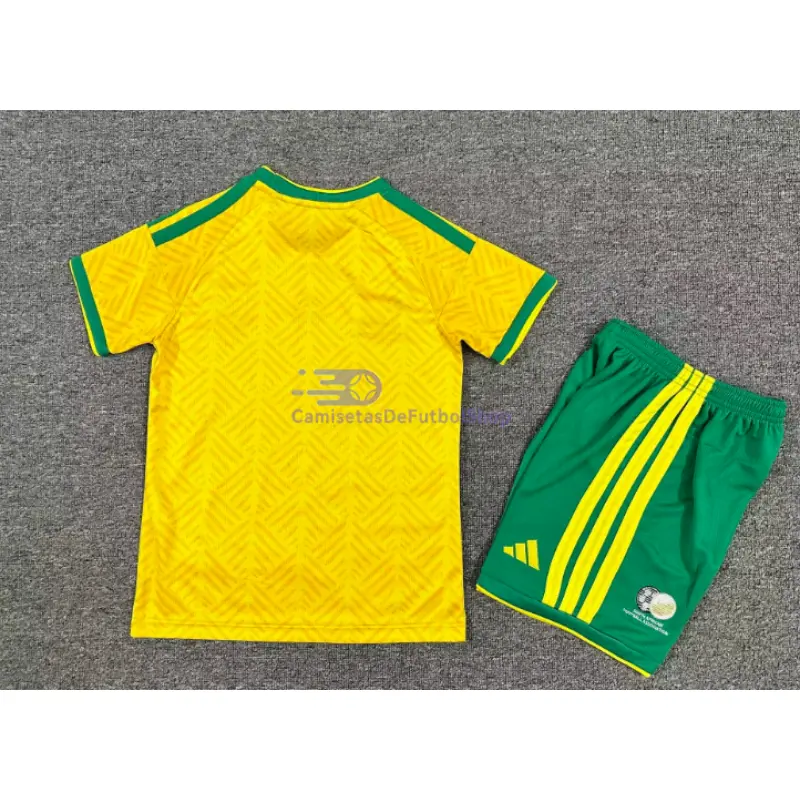 Camiseta Sudáfrica Mundial 2026 1ª Equipación Amarillo Niño Kit