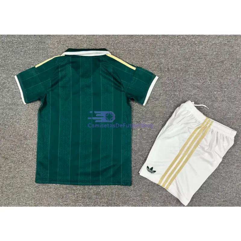 Camiseta Sudáfrica Mundial 2026 2ª Equipación Verde Niño Kit