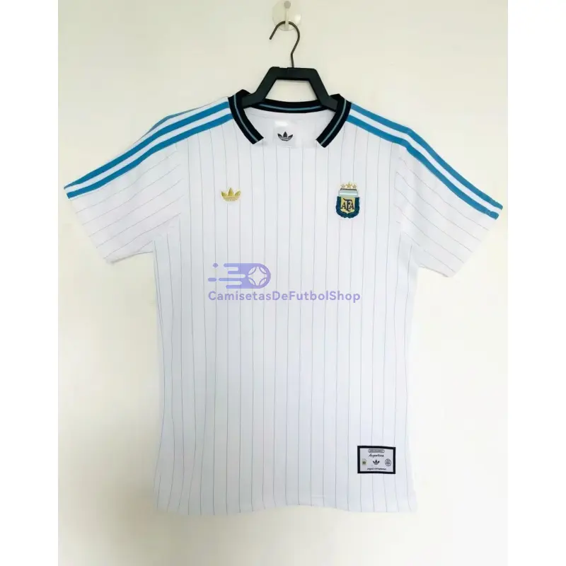 Camiseta Argentina 2026 Blanco/Azul Claro Versión Retro