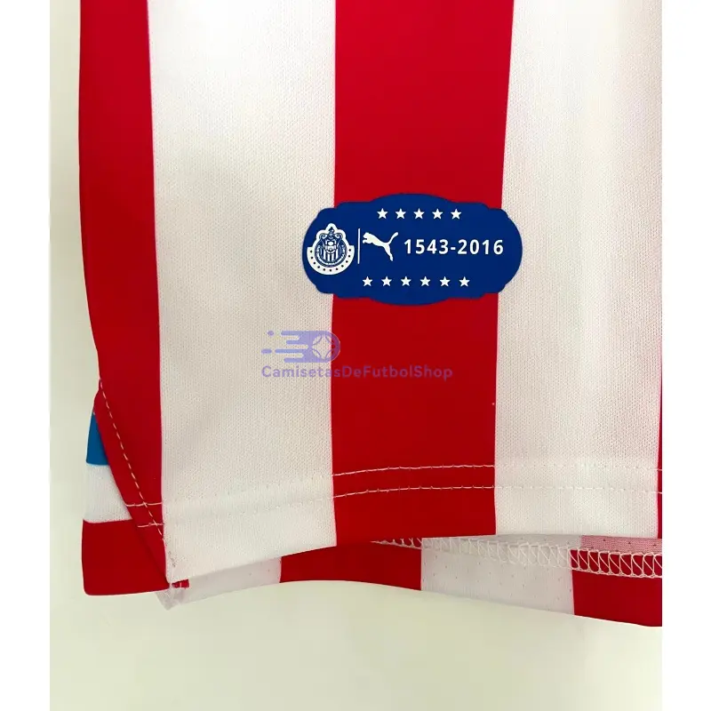 Camiseta Chivas Retro 2016/2017 100 Aniversario Edición Rojo/Blanco