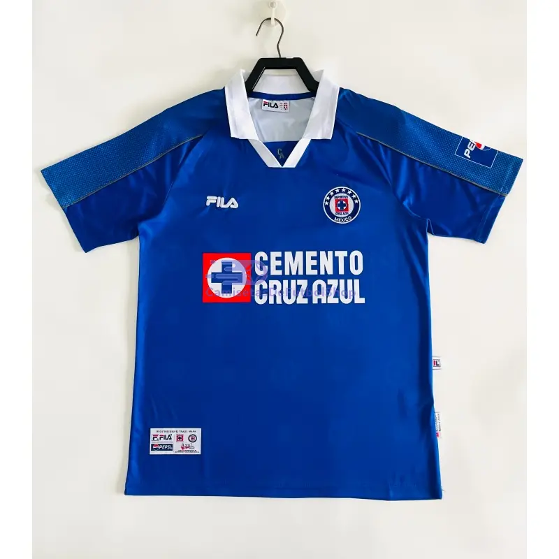 Camiseta Cruz Azul 2000/2001 1ª Equipación Retro Azul