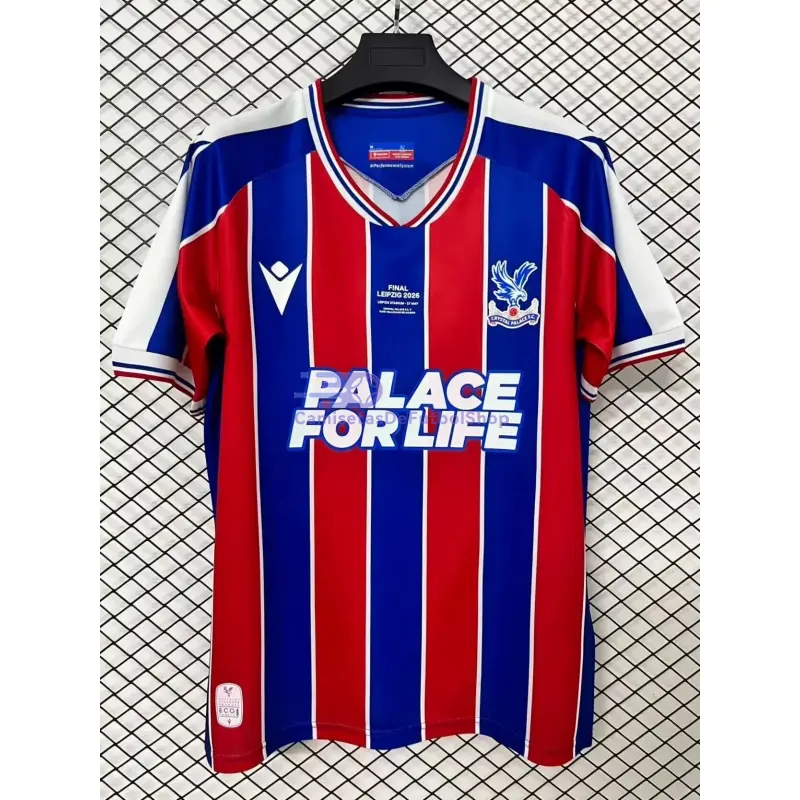 Camiseta Crystal Palace FC 2025/2026 1ª Equipación Rojo/Azul Final UEFA Conference League