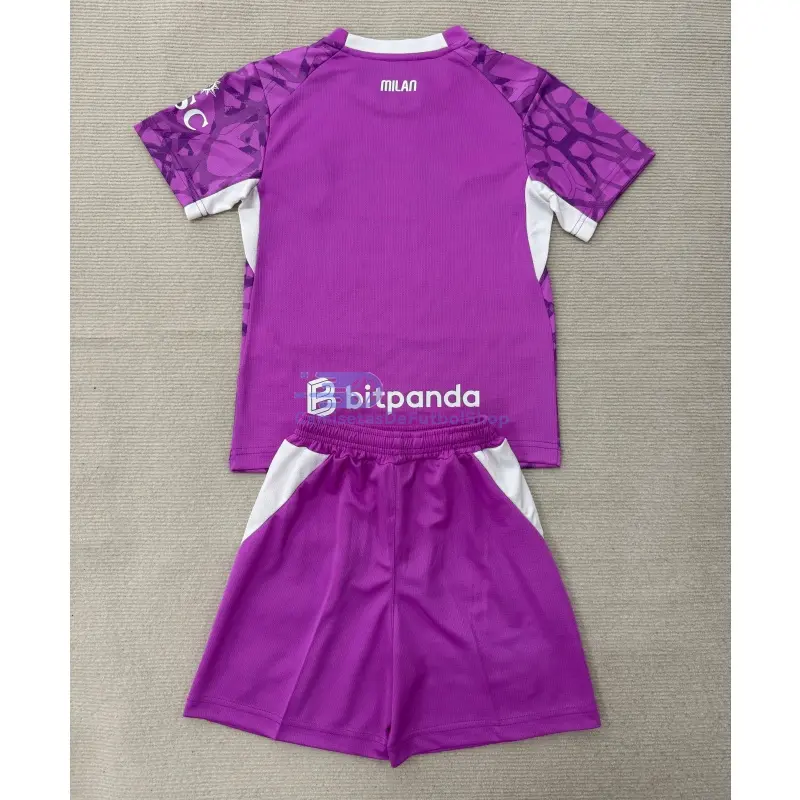 Camiseta de Portero AC Milan 2026/2027 2ª Equipación Rosa Niño Kit