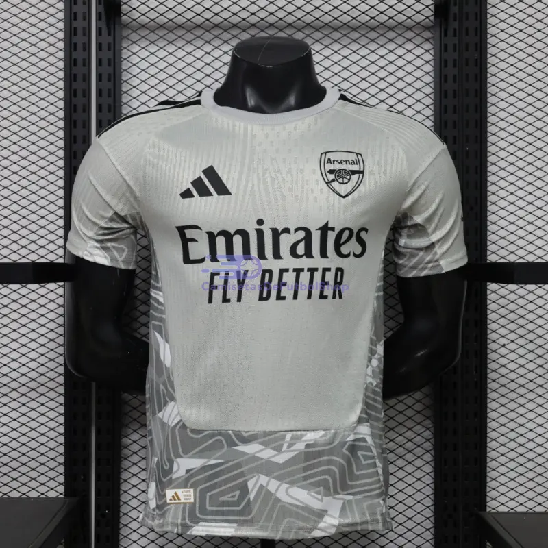 Camiseta de Portero Arsenal 2026/2027 Gris (EDICIÓN JUGADOR)