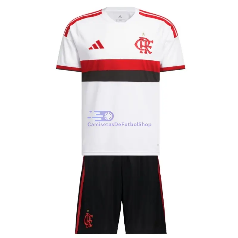 Camiseta Flamengo 2026/2027 2ª Equipación Blanco Niño Kit