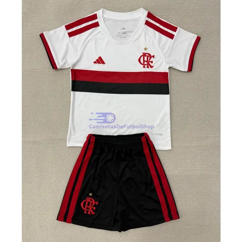 Camiseta Flamengo 2026/2027 2ª Equipación Blanco Niño Kit