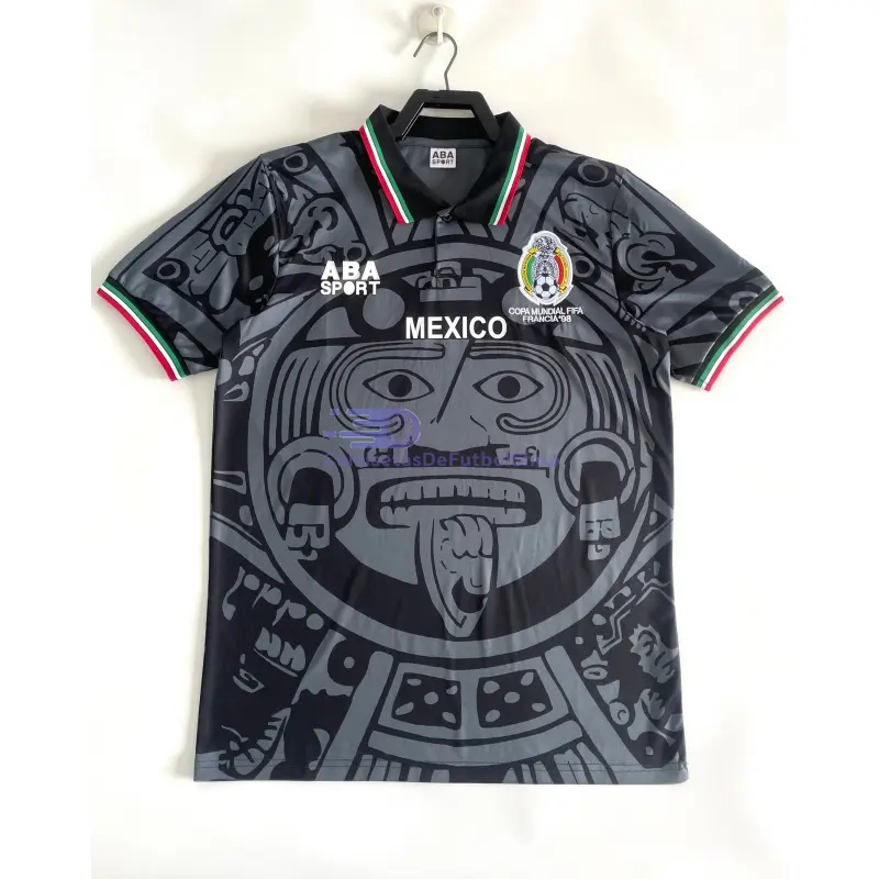 Camiseta México Retro 1998 Negro