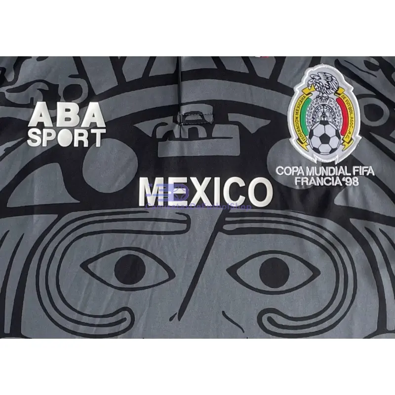 Camiseta México Retro 1998 Negro